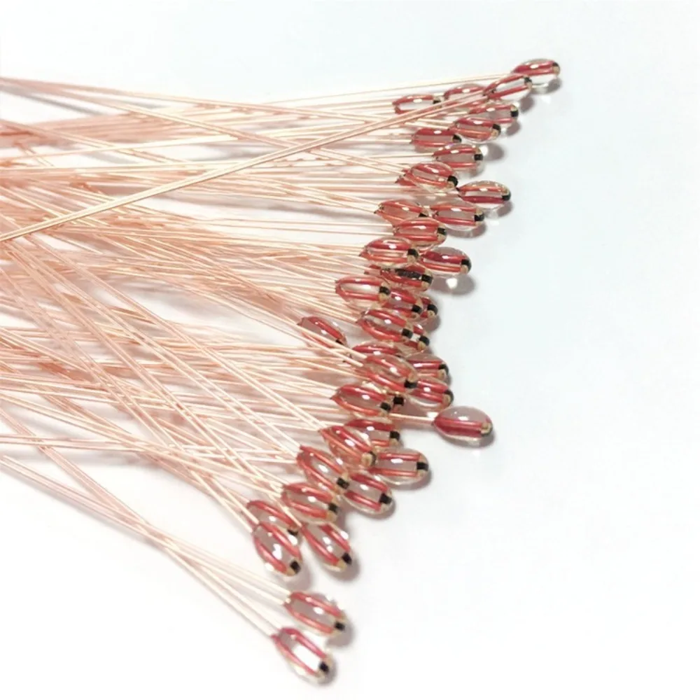 10PCS Termistore NTC ad alta temperatura MF51 100K 3950 1% 60mm Vetro sigillato per stampante 3D Focolaio Sensore di temperatura RepRap Prusa