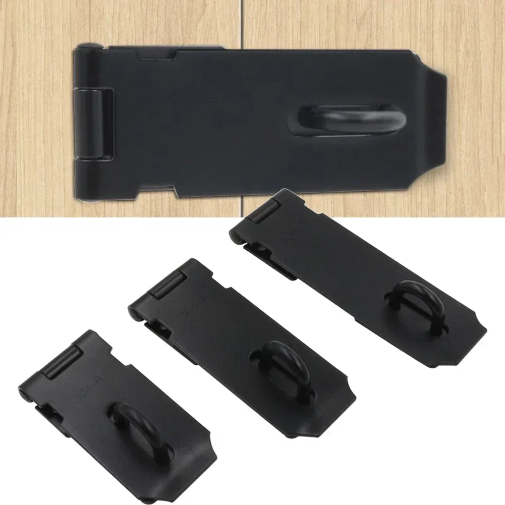 

Stainless Steel Gate Door Lock Door Cabinet Padlock Anti Theft Hasp Staple Shed Latch Clasp Staple Lock Hardware NEW