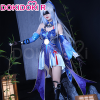 Jing Liu Cosplay Costume Game Honkai: Star Rail Cosplay DokiDoki-R Honkai Jingliu Cosplay Wig Women Costume Christmas