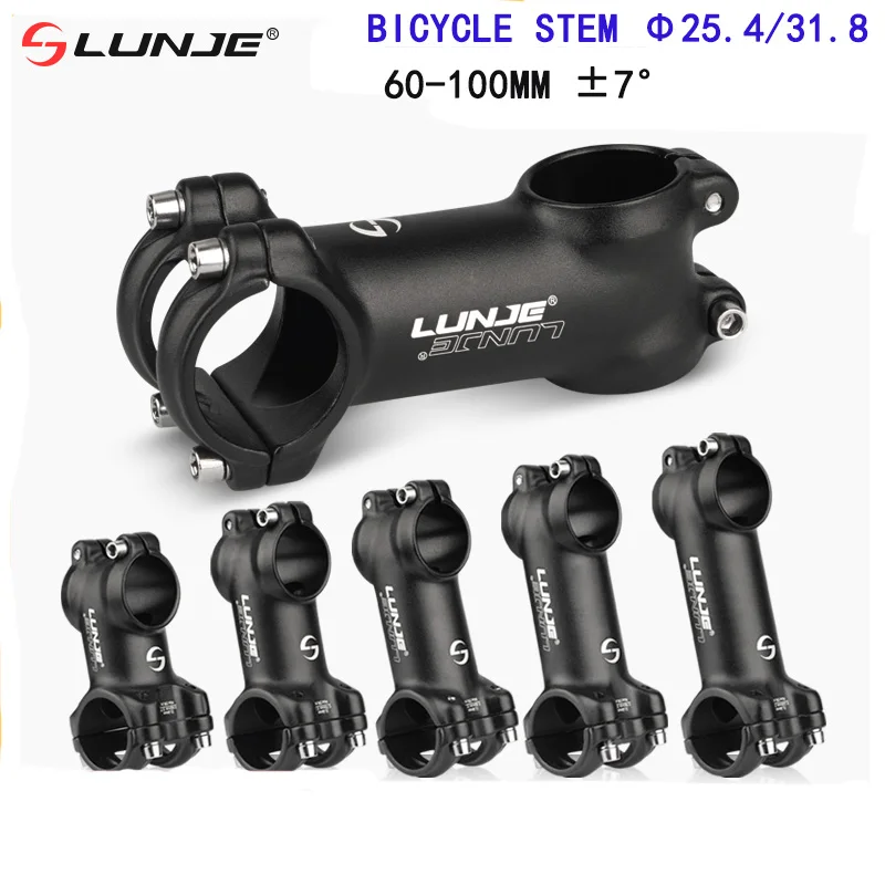 Ultralight Bicycle Stem MTB Road Bike Stem 25.4/31.8mm Aluminum Mountain bike Stem Handlebar 7 Degree 60/70/80/90/100mm