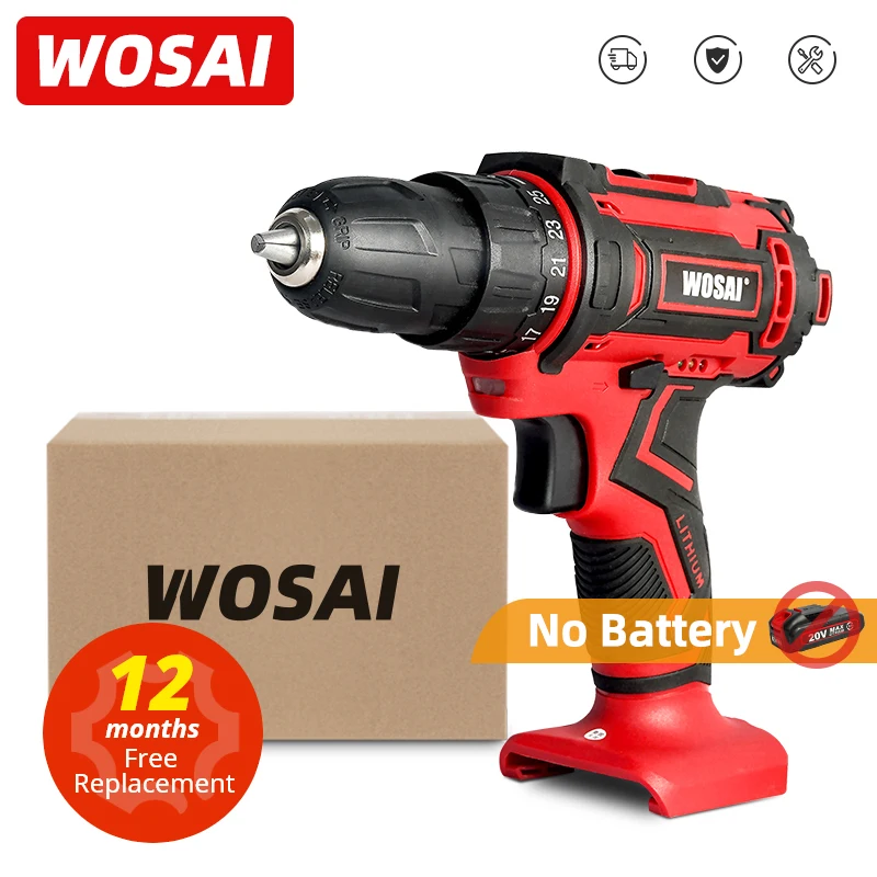 WOSAI QY-مثقاب لاسلكي صغير ، مفك براغي سلسلة 20 فولت ، وحدة تحكم طاقة لاسلكية صغيرة 25 1 ، إعدادات عزم الدوران ، بطارية ليثيوم أيون