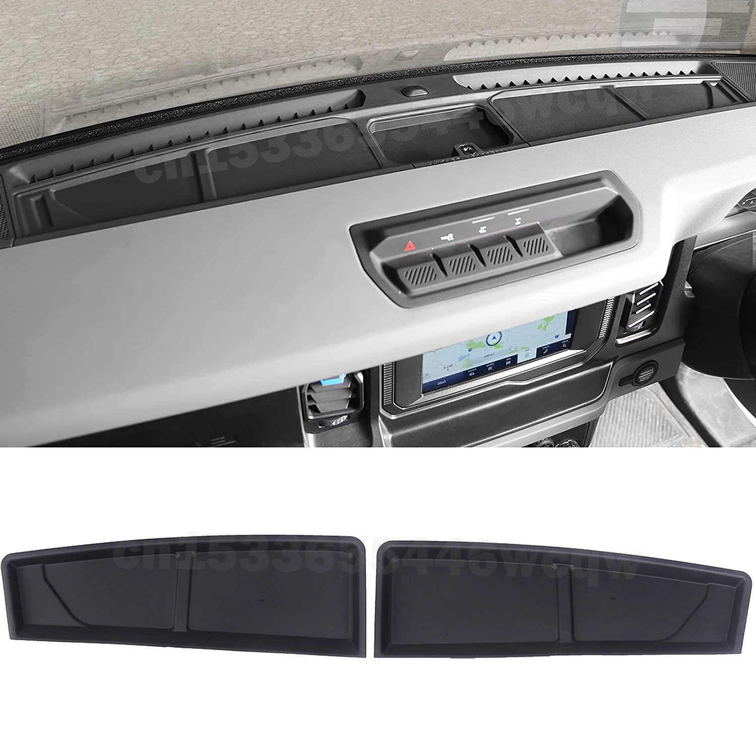 Car Dashboard Organizer Center Console Storage Box Liner Mat Tray For Ford Bronco 2/4 Door 2021 2022 