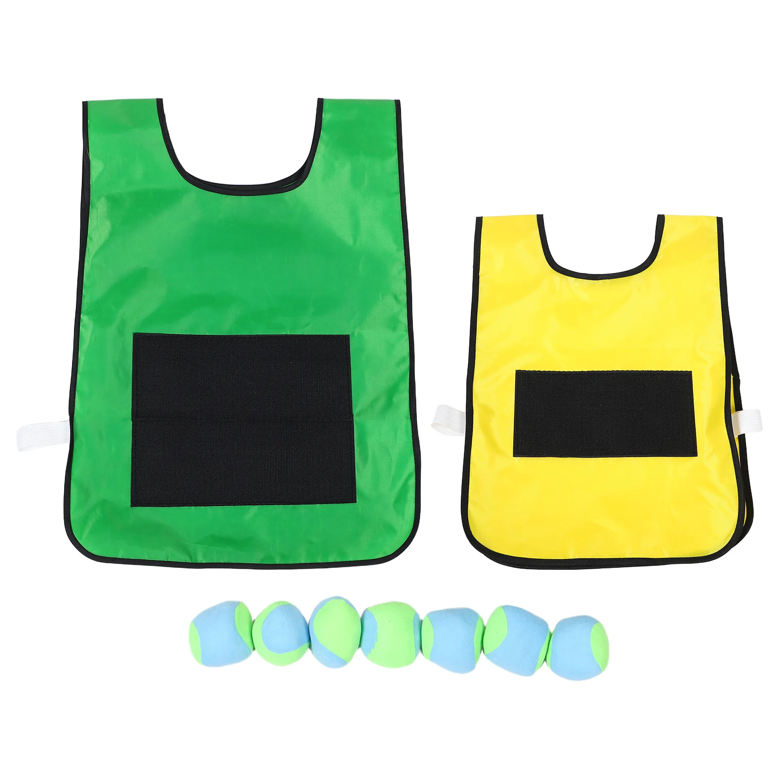 

2Set Childrens Sticky Ball Vest Set Fun Throwing Target Game Concentration Training Easy to Clean Portable Family Outings