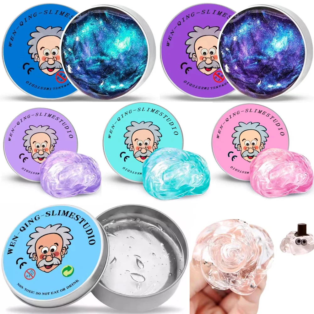 

▁NEW Colorful Non-Newtonian Liquid Decompression Toys Transparent Elastic Modeling Compound Non-Toxic Creative Crafts