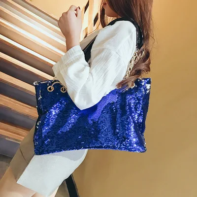 Brand Designer Tote Shoulder crossbody Bag Women Large Multifunction Sequin Bling Handbags Big Sac Casual shopping Bags 가방 Bolso