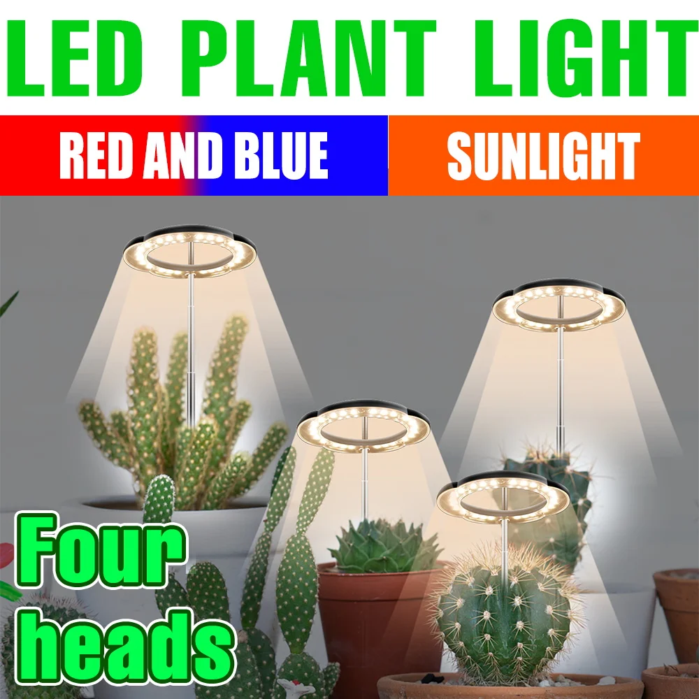 USB LED Full Spectrum Grow Lights UV/IR Indoor Hydroponics Plant Lamp DC5V Potted Succulent Flower Cultivation Lighting Red Blue