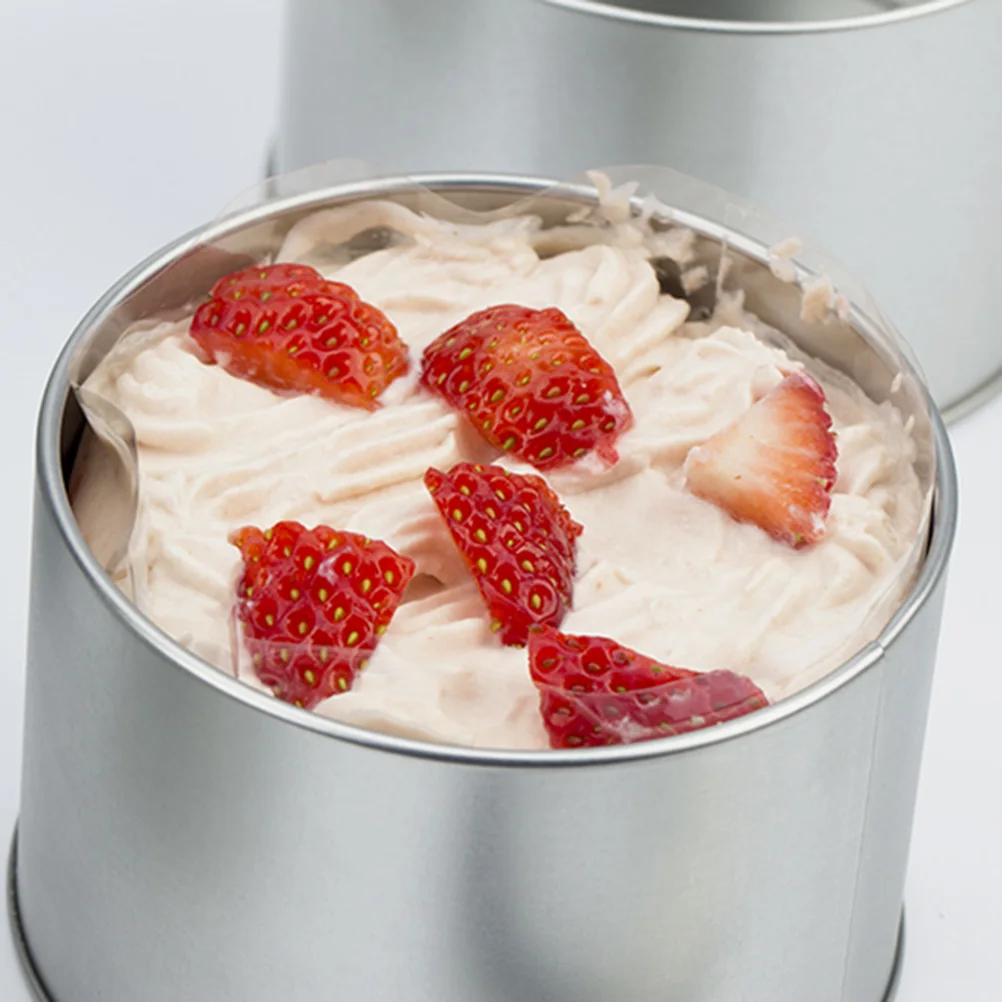 

4pcs Cake Iron Box Sealed Cans Food Storage Bottle Coffee Beans Snacks Container Home Kitchen Tool Dry Fresh Preservation