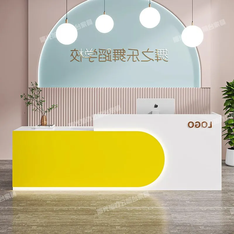 

Beauty Company Reception Desks Modern Shop Bar Luxury Hotel Restaurant Reception Desks Display Mostrador Commercial Furniture