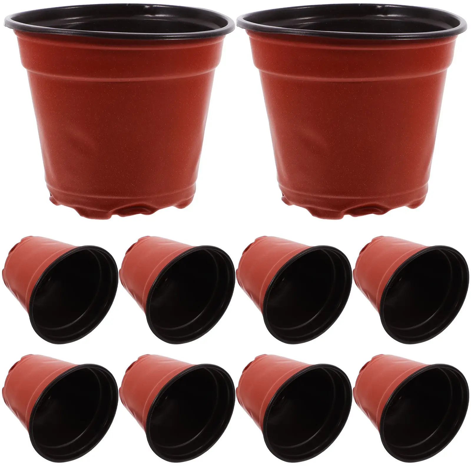 

100 Pcs Seedling Pot Indoor Window Planter Propagator Pots Flowerpot Square Planting Plastic Paper Nursery Cups Germination