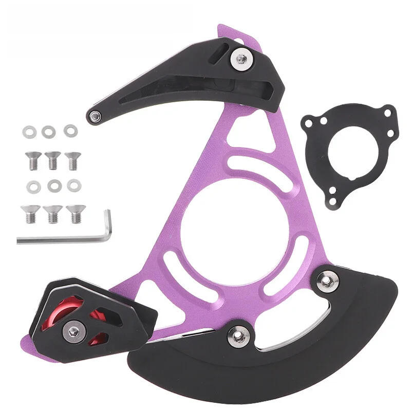 Alloy For Mountain Bike Chain Guide with Steel Bearing Guide Wheels Nylon Chainring Guard and For ISCG03 ISCG05 Support