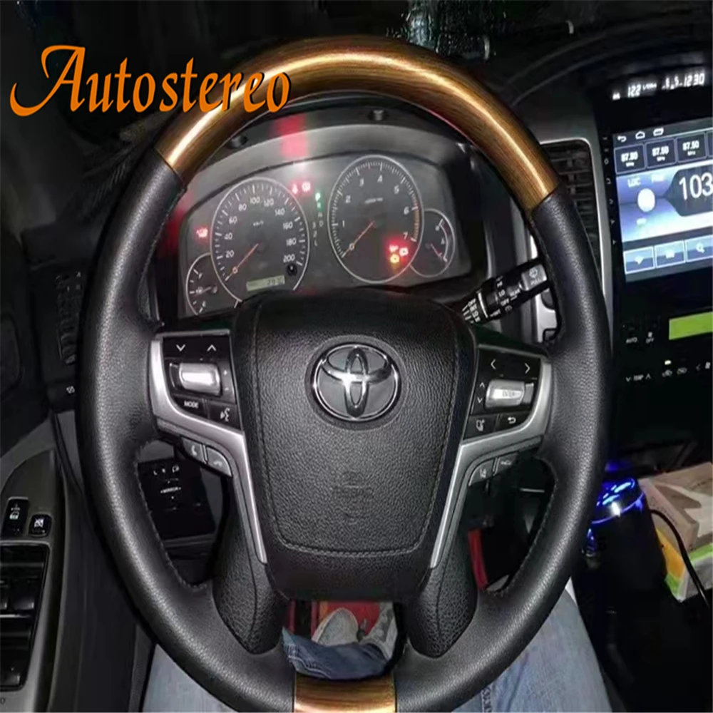 Car Style Steering Wheel For TOYOTA LAND CRUISER LC200 2008-2020 VX GX Size Prado 150 2010-20 Control Coupe Version Suitable SP