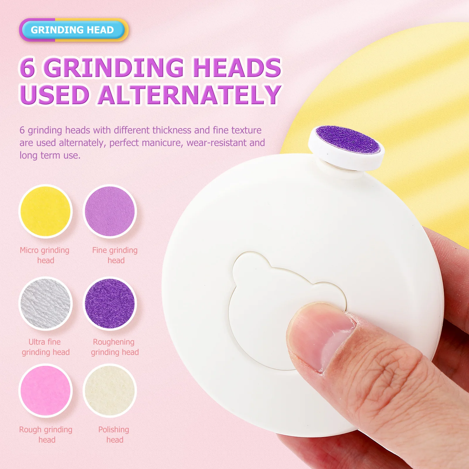 전기 손톱 트리머 세트 프리미엄 소재 긴 수명 효율적이고 안전한 트리밍 도구 간단한 디자인 실용적인 휴대용