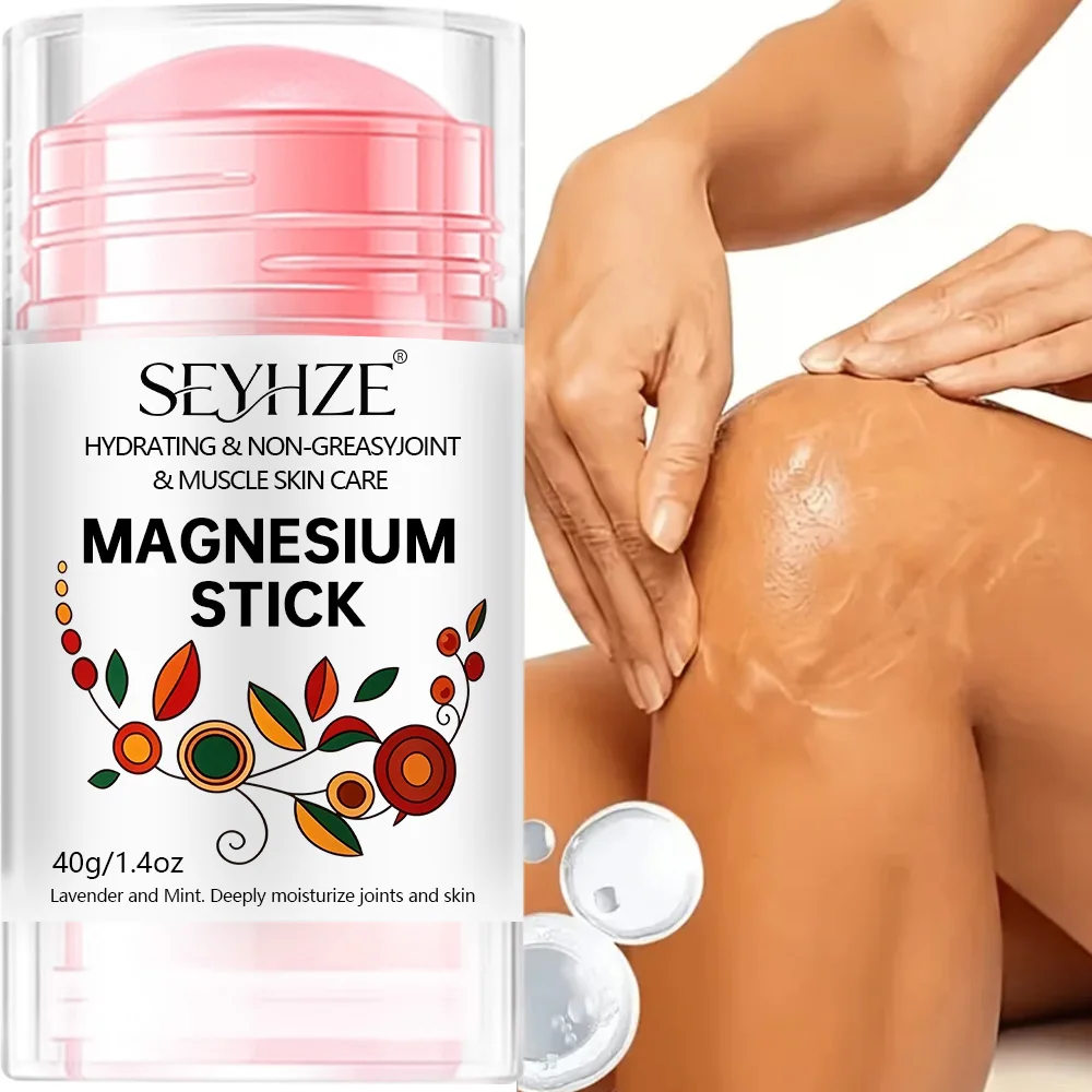 SEYHZE 40g Magnesium Joint Skincare Stick Moisturizing Nourishing Jojoba Oil Muscle Joint Care Stick