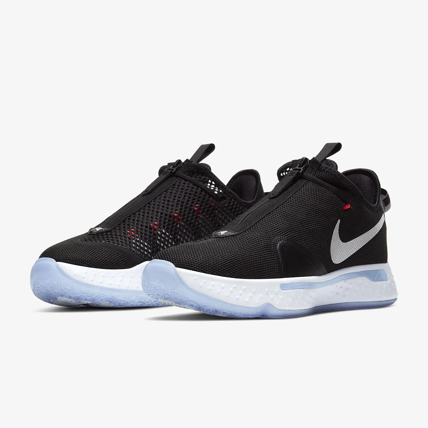 Nike Genuine PG 4 EP Paul George 4 Black White Blue Drip Men's Basketball Shoes CD5082-001