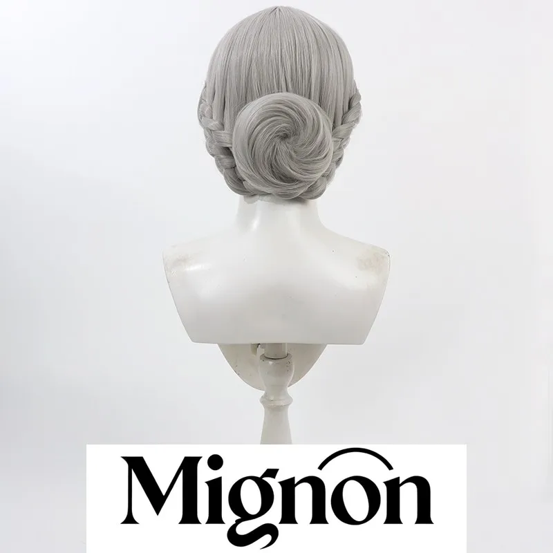Identity V Mary Red Queen Promised Day cosplay wig silver gray updo Halloween gift