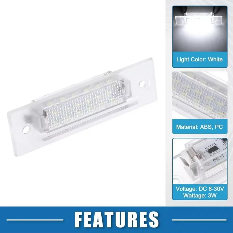 

2pcs White Led License Number Plate Light Lamps For Porsche 964 911 968 PORSCHE BOXSTER 986 993 996T Porsche 911 Turbo GT2 GT3-1