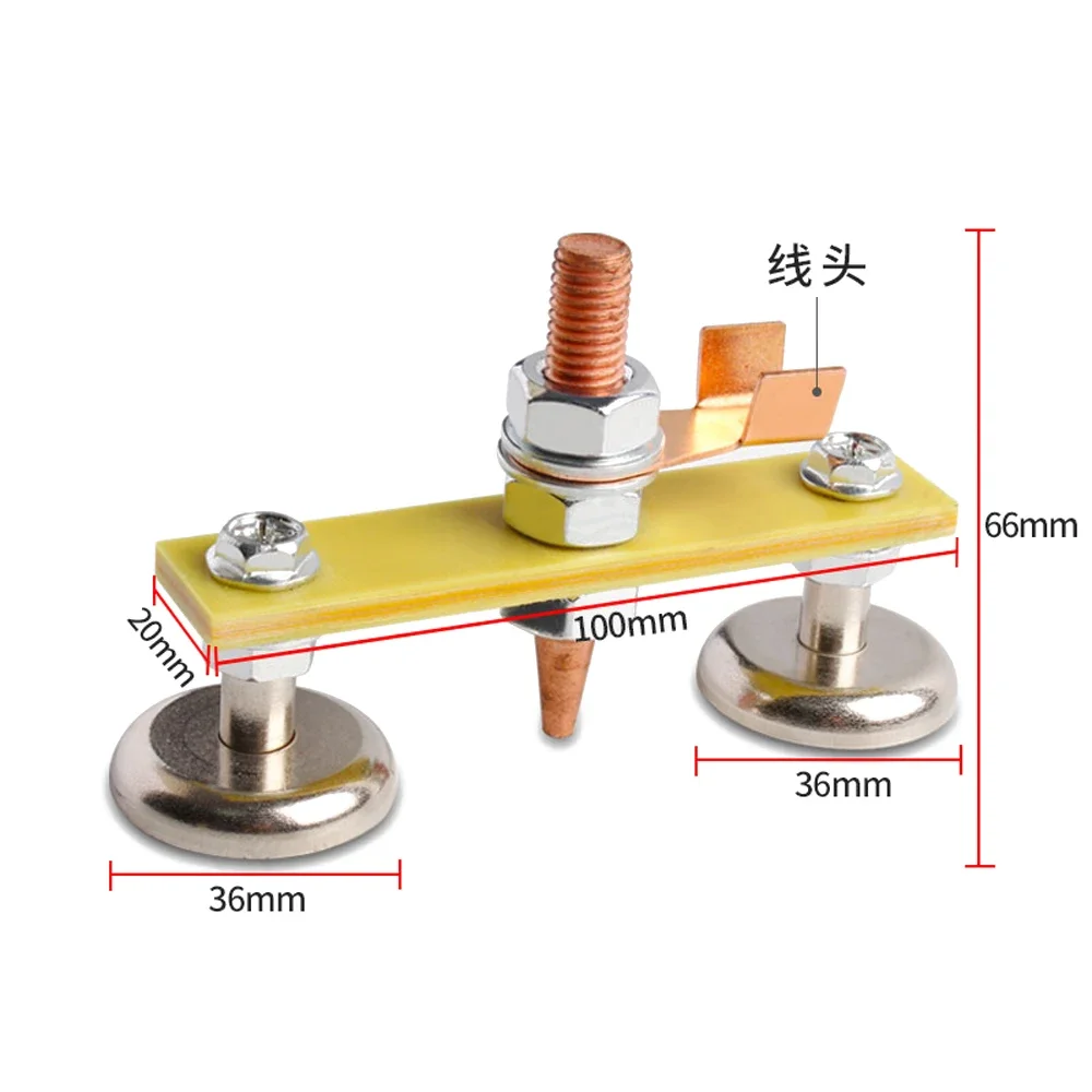 Magnetic Welding Head Support Clamp Strong Magnetism Welding Support Heads Large Suction Welding Ground Clamp Holder Repair Tool