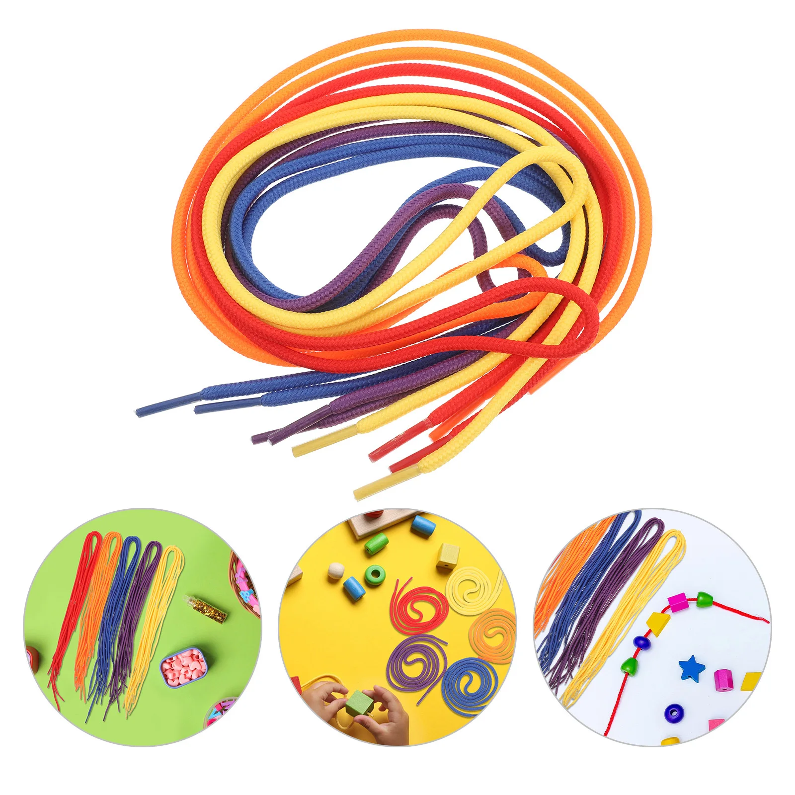 50 Piezas de Accesorios para Enhebrar Cordones, Cuentas Coloridas, Juego de Aprendizaje Temprano para Niños Pequeños, Práctica de Atar Cordones, Motricidad Fina