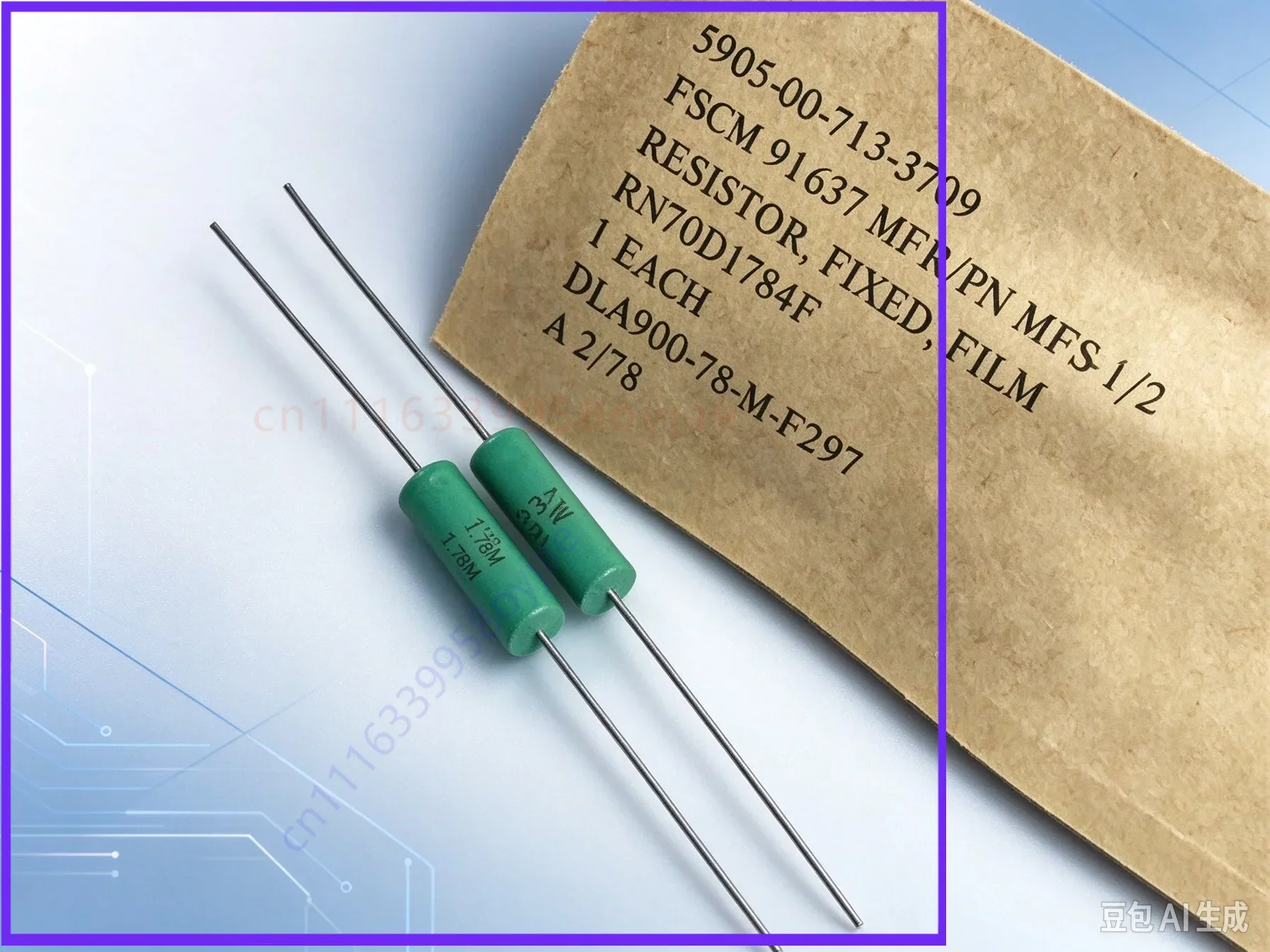 Authentic for DALE RN70D-1784F 3W 1.78M Vintage Audio Resistor  10pcs