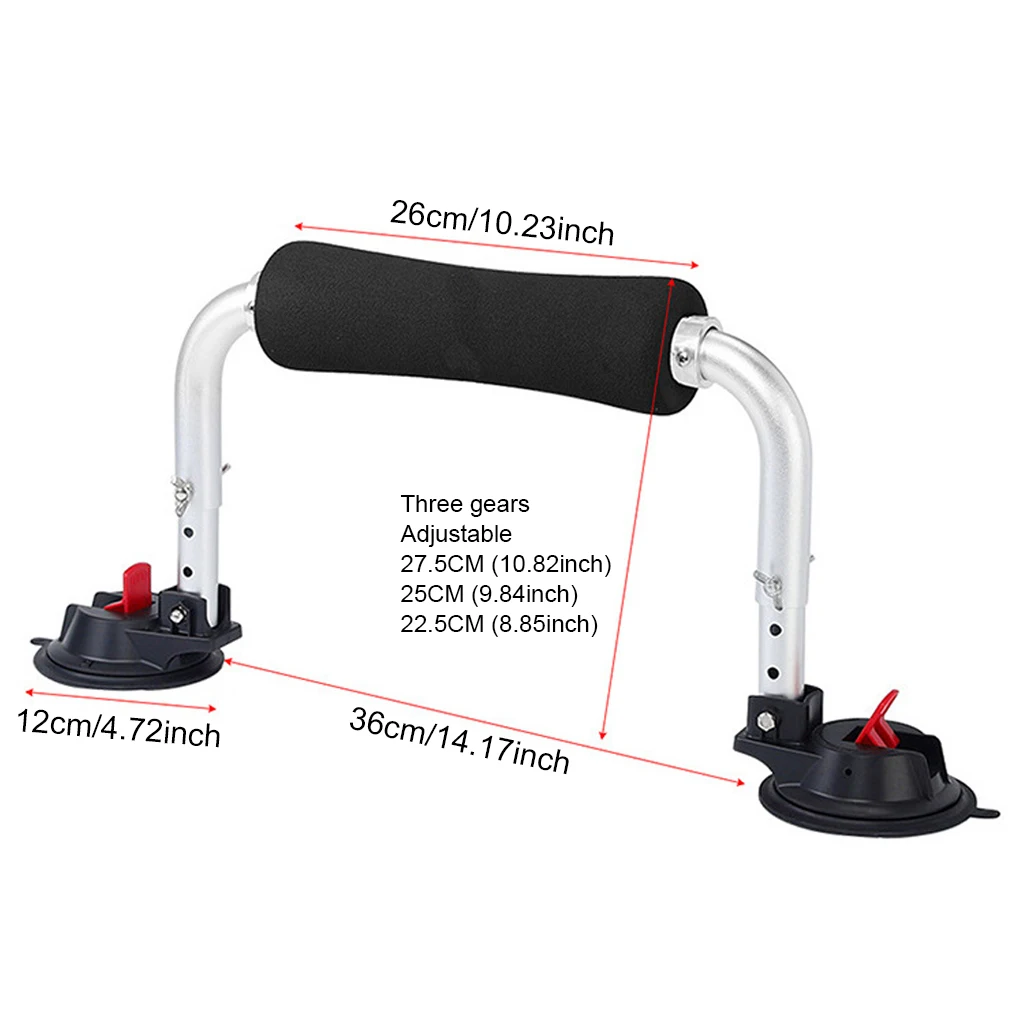Carregador de rolo de caiaque com ventosa, Assistência de carga superior do carro, Esportes aquáticos ao ar livre, Suporte de carga à deriva