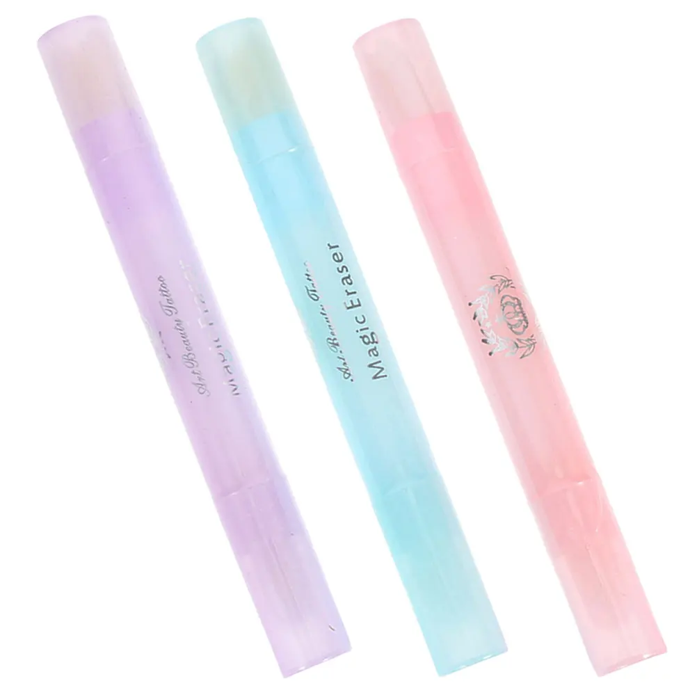 3 قطعة أقلام مزيل طلاء الأظافر إعادة الملء أدوات مانيكير مسمار الفن تصحيح القلم حواف الأظافر تنظيف القلم مانيكير العرض #4