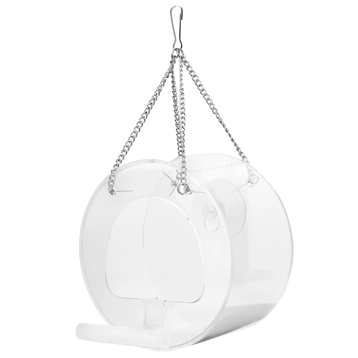 

Round Bird Feeder Hanging Feeding Bowl Creative Design Small Birds Food Cage Indoor Outdoor Hanging Bird Supplies