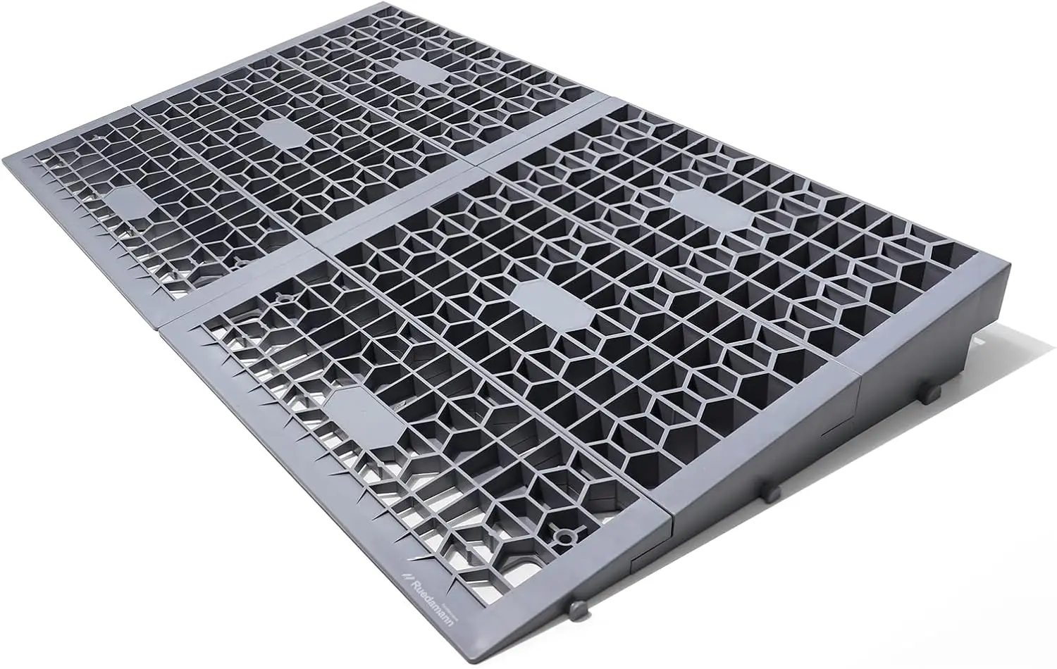 

Modular Threshold Ramp 3" Rise, 3000 Lbs Capacity for Wheelchairs & Scooters, Portable Shower Ramp, 6 PCS