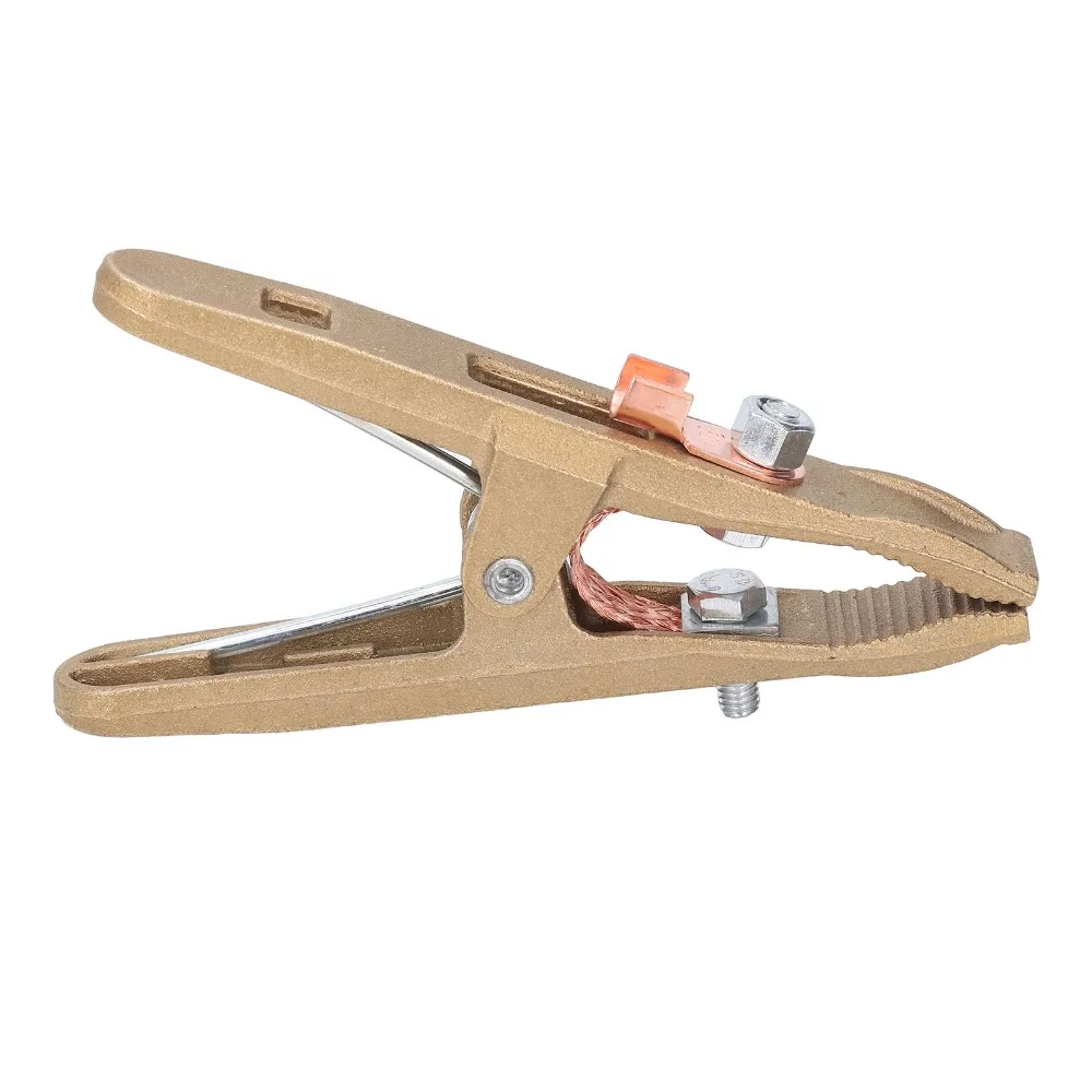 Clamps 300A Grounding Clamp Brass Strong Conductivity Brass Ground Clamp Strong Hold Welding Earth Clamp MIG Welding