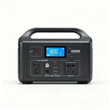 500W 600W 1000W portable solar generator with pure sine wave inverter for outdoor energy storage