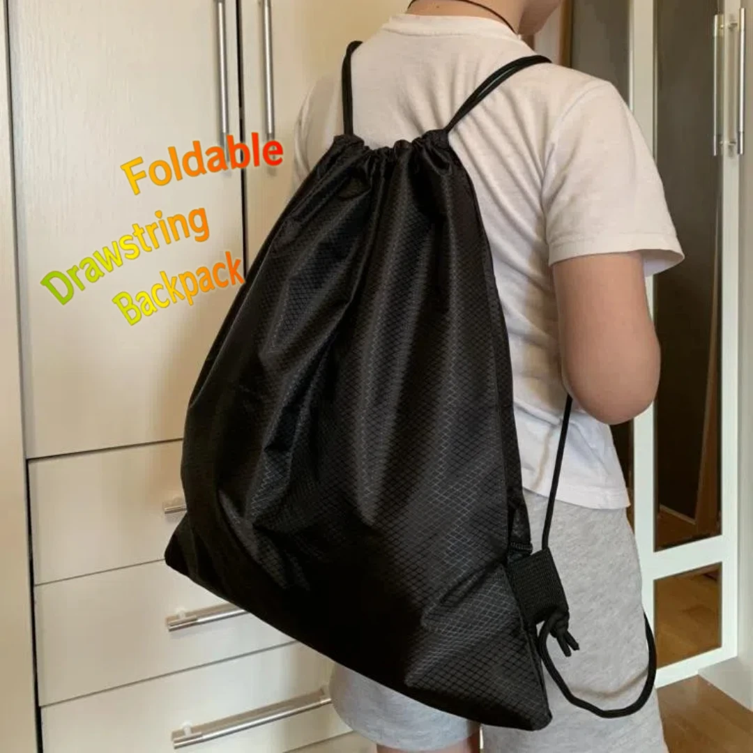 

"The Origami Pack" – World's Flattest Expandable Drawstring Bag