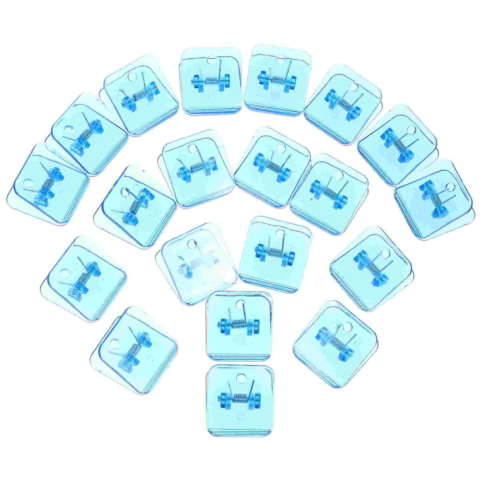 

20 Pcs Photo Folder Test Paper Bill Holder Clips Acrylic Multi-function Picture Clamps