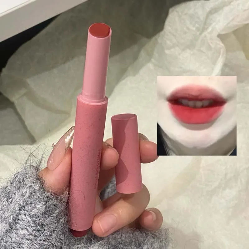 Herorange Soft Velvet Lipstick Matte Finish Moisturizing Low Saturation Ultra Long-Lasting Non-Stick Cup Lipstick Pen