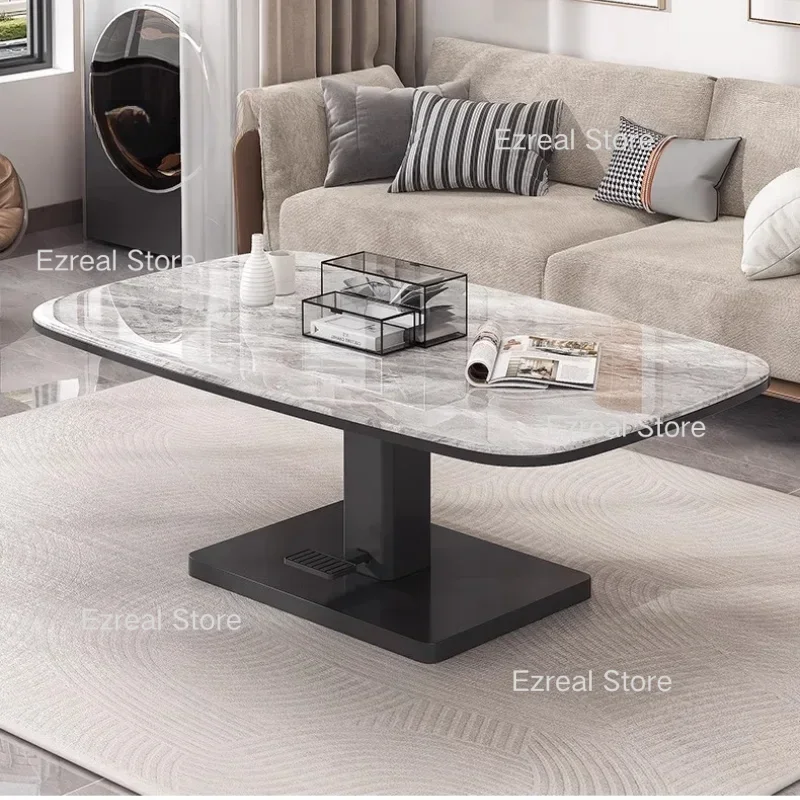 Lift Up Dining Center Coffee Tables Living Room Marble Service Modern Coffee Table Nordic Sofa Mesa Table Basse Home Furniture