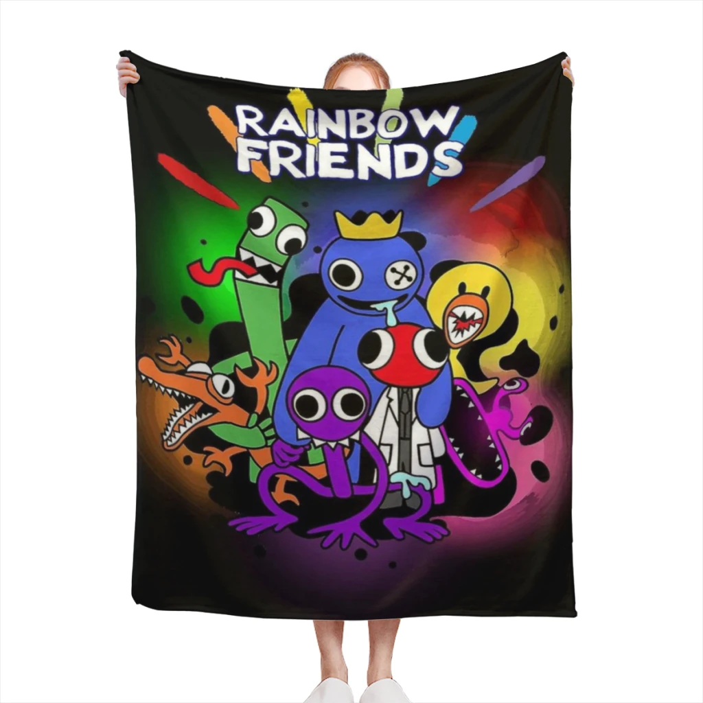 Rainbow friends blankets Warm Flange blankets Soft and comfortable blanket picnic blanket