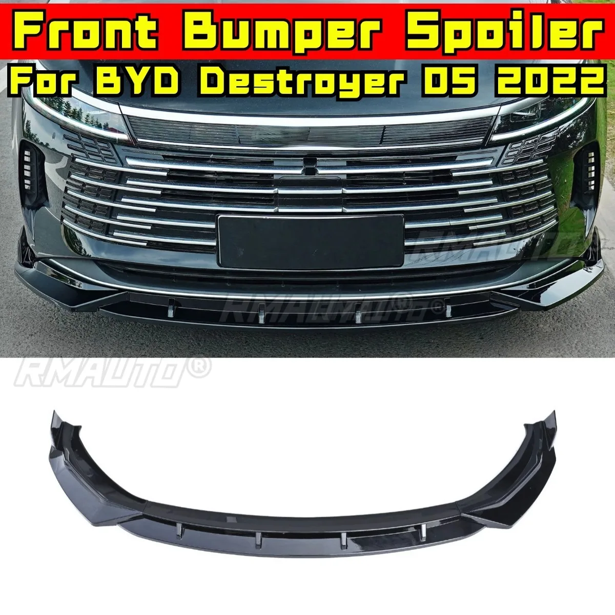 

3PCS Car Front Bumper Spoiler Lip Diffuser Modification Part For BYD Destroyer 05 2022 Bumper Guard Protector Cover Accessories