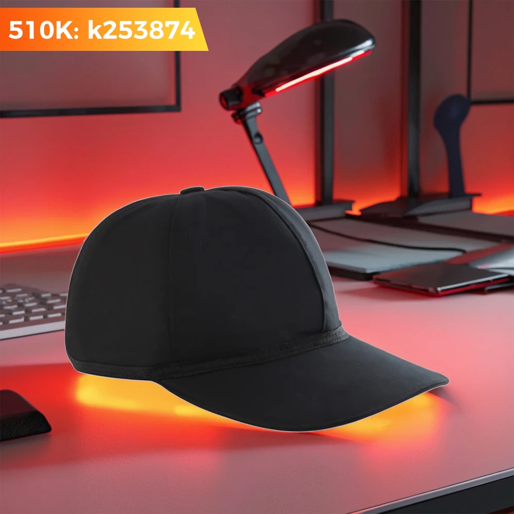Red Light Therapy Cap Infrared LED Heat Hat for Home Use Portable Handheld Device for Head Pain Relief