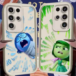 Disney Inside Out 2 Disgust Sadness Case for Samsung Galaxy S24 S23 S22 S21 Ultra Plus FE A54 A34 A14 A73 A53 A33 5G Protective