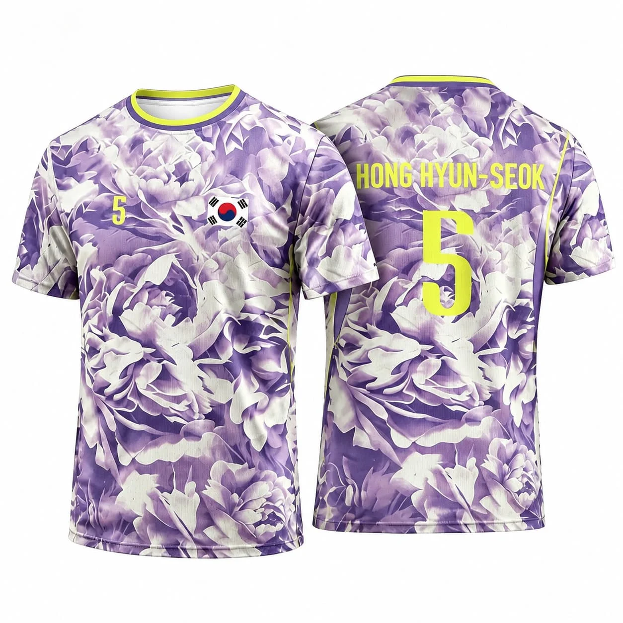 Südkorea Fußballtrikot Lässiges Sommer-Sport-3D-Druck Damen-T-Shirt Unisex-T-Shirt Kurzarm Schnelltrocknend Herren-T-Shirt – Detail 7