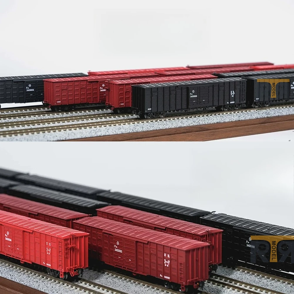 ChangMing N Type 1/160 Train Model P64 Boxcar Freight Car Set 6 Cars Multiple Options Available A Toy Gift for Boys