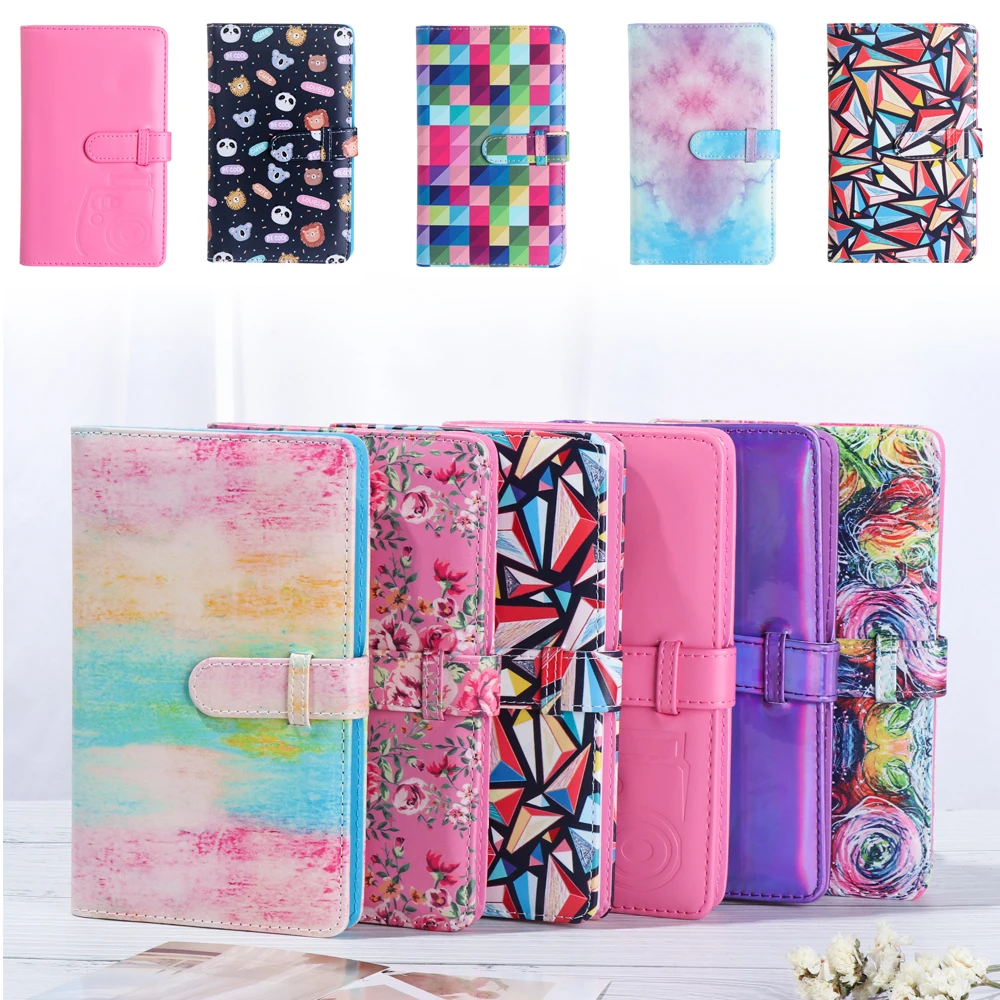 3 Inch 96 Pockets PU Leather Photo Album For Fujifilm Instax Mini 12 11 8 9 7s 25 90 Instant Mini Film Paper Photo Album