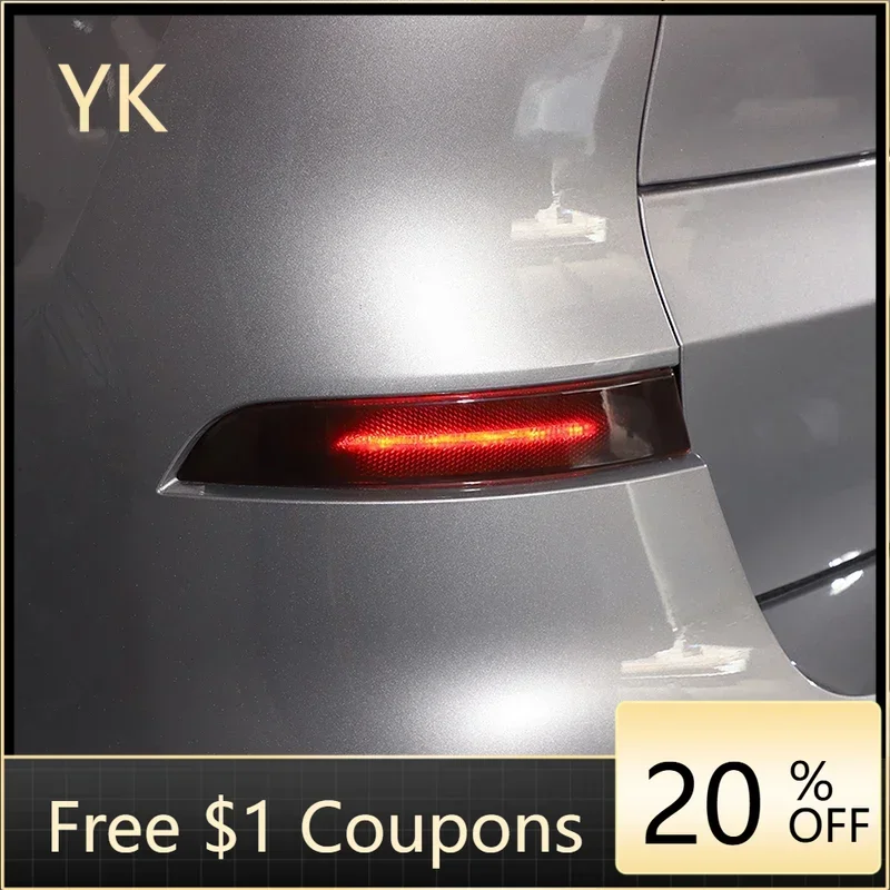 

ABS Blackened Car Rear Tail Fog Light Lamp Cover Trim Sticker Car Accessories For BMW X5 G05 2019-2022