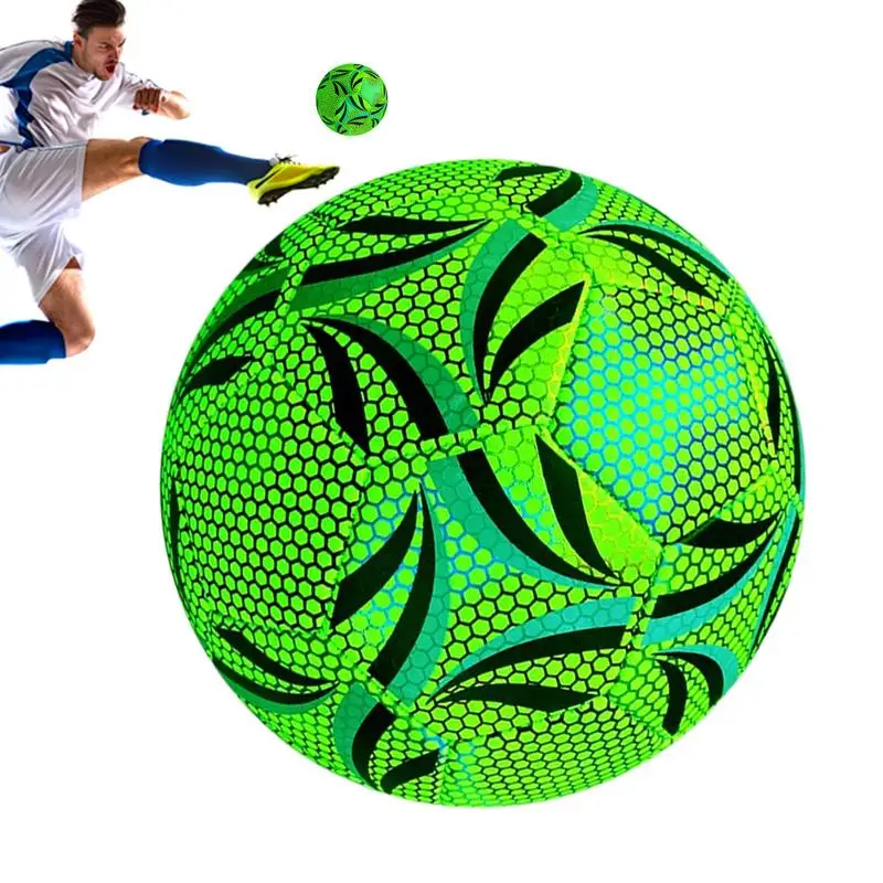 

Glow Football Outdoor Soccer Ball Cool Waterproof Fun Football For Birthday Boy Training Kids Christmas Girl Games Outdoor