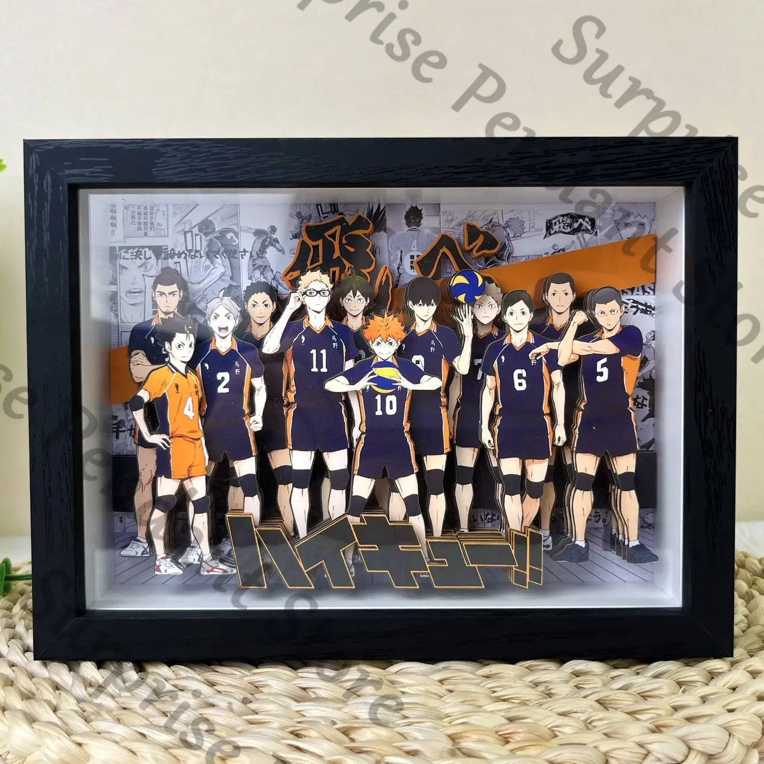 هايكيو!! أنيمي ambitus الأسرة صور استريو السيارات اليدوية نموذج هدية عيد ميلاد اللوحة الزخرفية Kozume Kenma