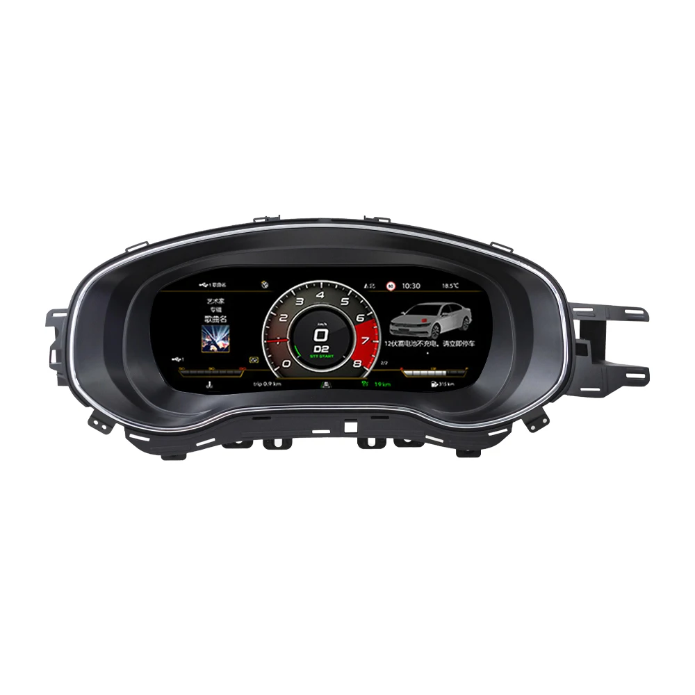 10.25 Inch Car Digital Dashboard Panel VW Jetta IPS LCD Instrument Cluster Electronics Display Speedometer