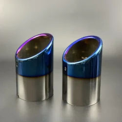 2pcs For Ford KUGA 2013-2019 Car-Styling Accessories Stainless Steel Car Exhaust Pipe Muffler Cover Tail Throat Exterior Refit