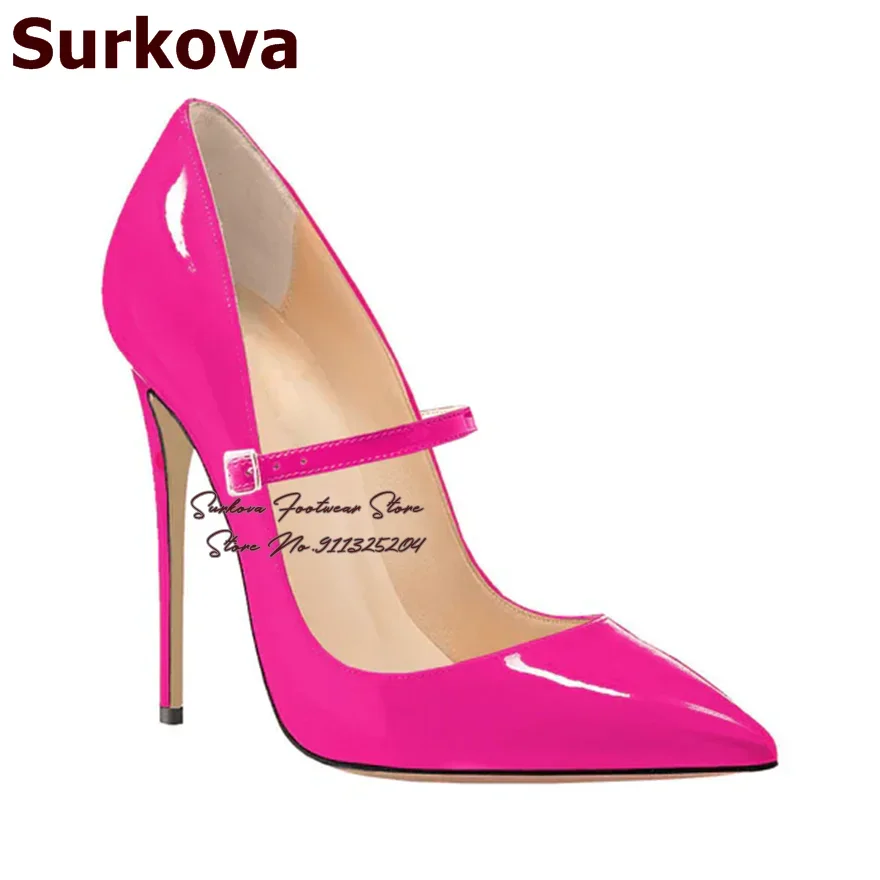 

Surkova Women Blue Denim Mules Wooden Pattern Striped Stiletto Heel Modern Slippers Jeans Platform Slip-On Dress Shoes Dropship