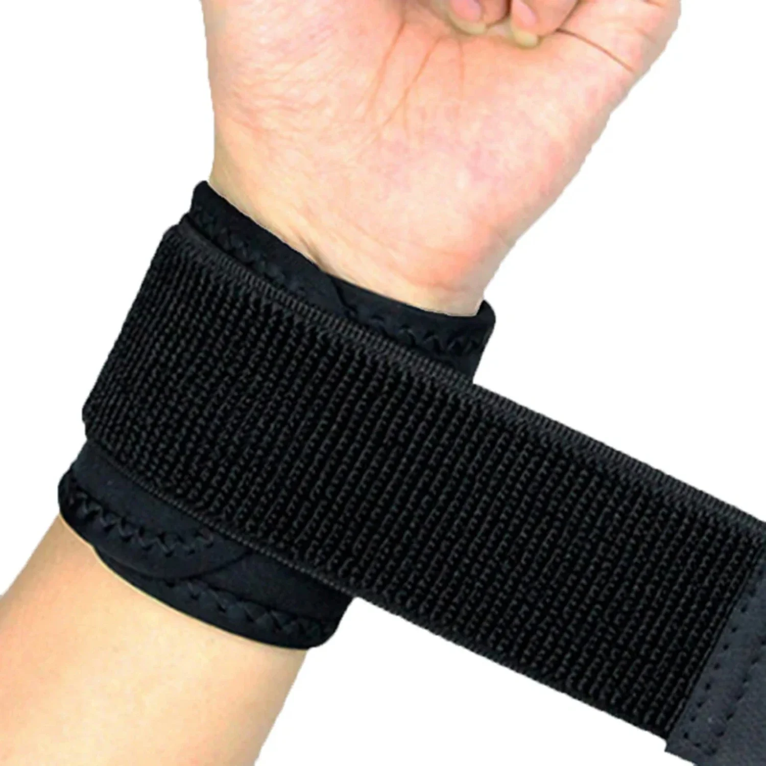 Soft, Breathable and Comfortable Adjustable Gym and Basketball Wrist Support Bracers - 1PC Perfect Carpal Protector with Safety