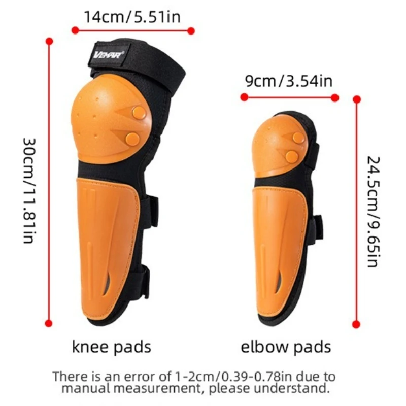 VEMAR﻿ Children Motorcycle Moto Riding Cycling Protective Gear Elbow Guard Knee Pads Anti-drop Kids Motocross Knee Protector