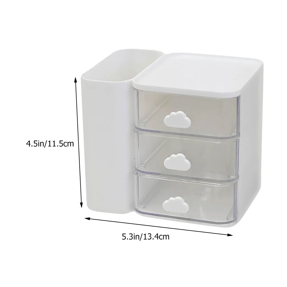 Storage Box Holder Shelves Bins Office Case Plastic Desk Organizer Practical Desktop Drawer Style Makeup