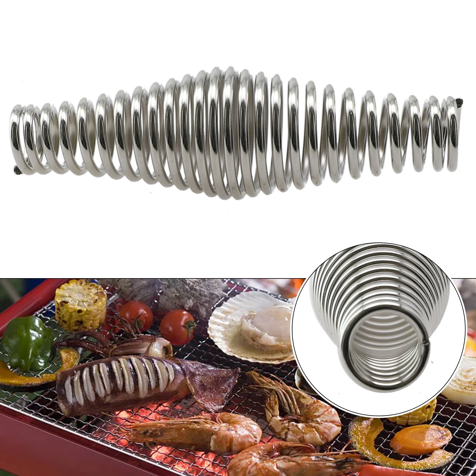 Kitchen Tool Handle Spring For Rusty Grill Handle Spring Stainless Steel Tapered Design Without Burning Yourself Wood Stoves
